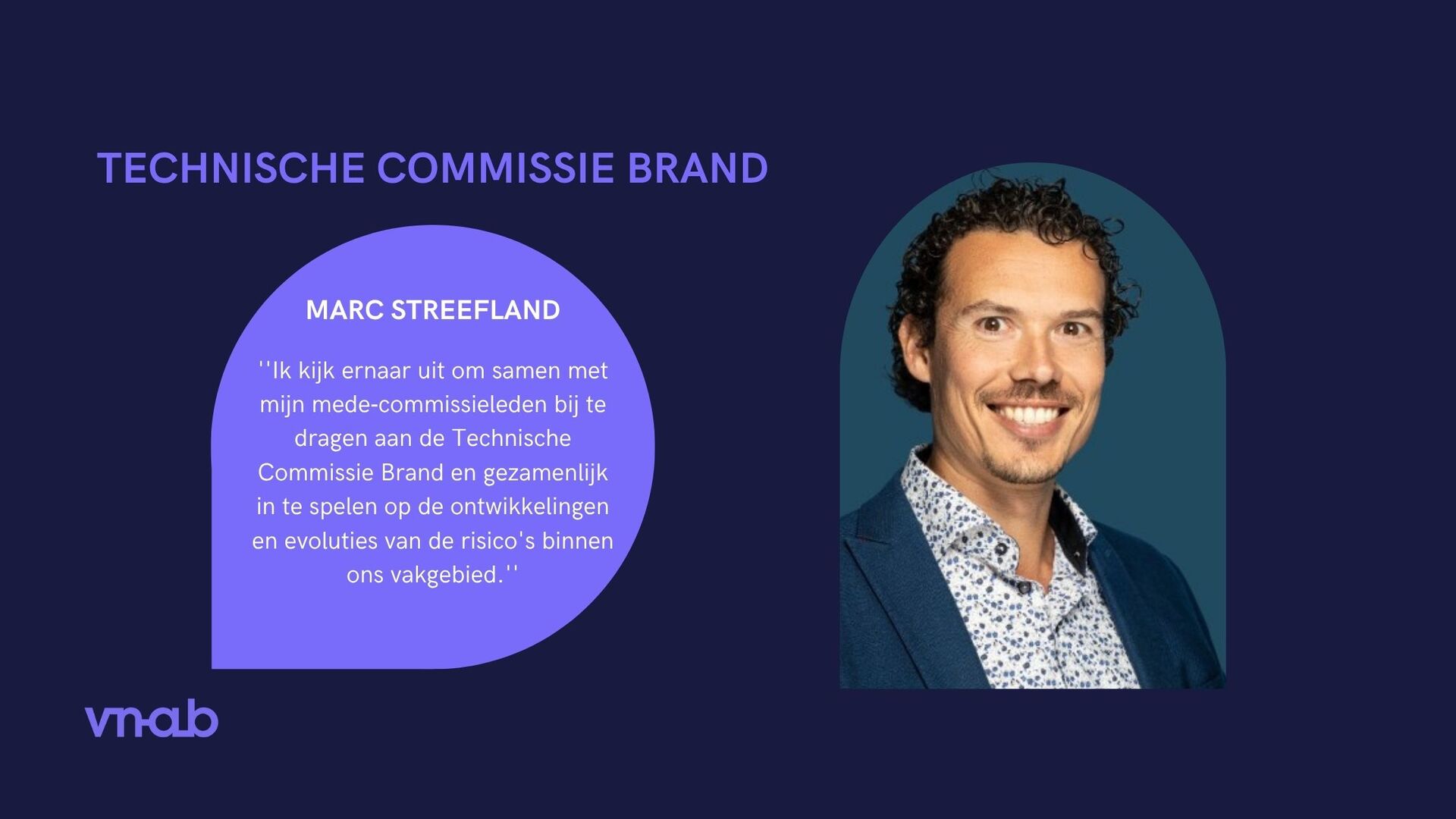 VNAB verwelkomt Marc Streefland