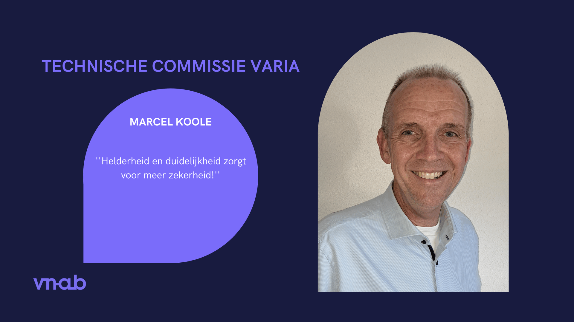 VNAB verwelkomt Marcel Koole